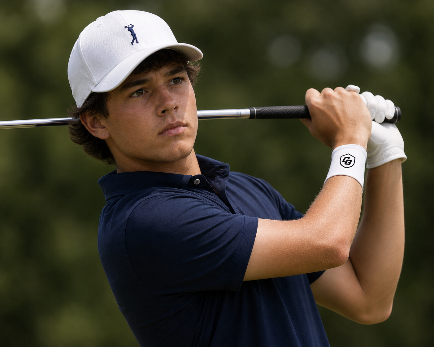 Golf athlete wearing Clutch Guard