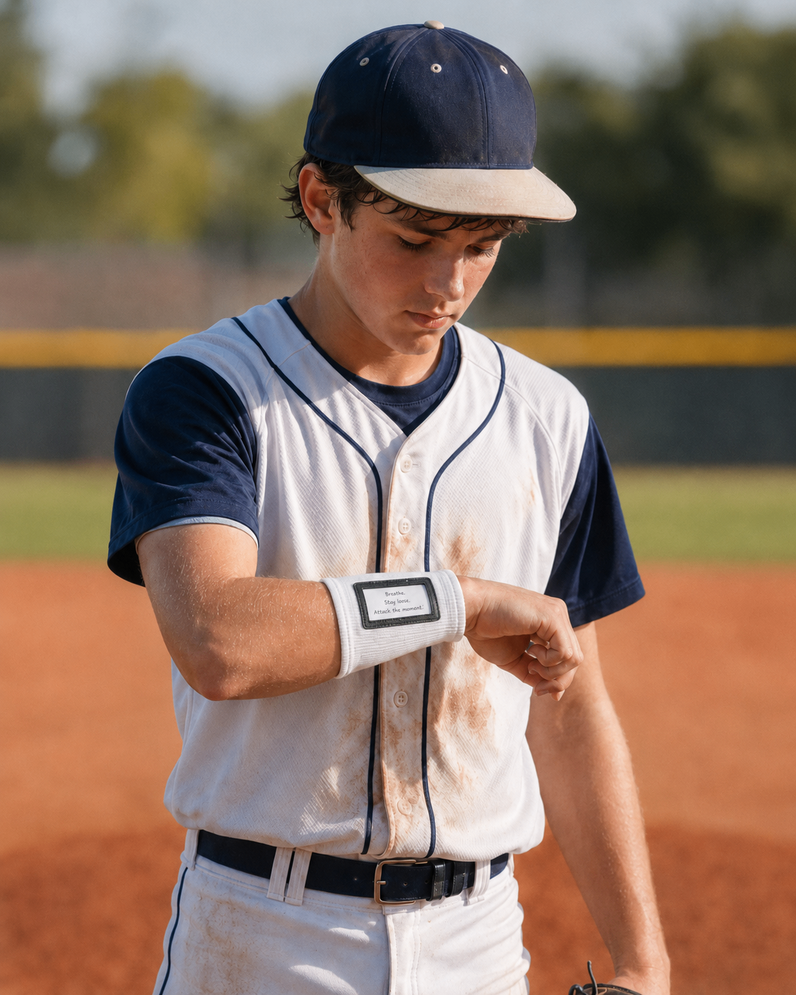 Baseball athlete wearing Clutch Guard